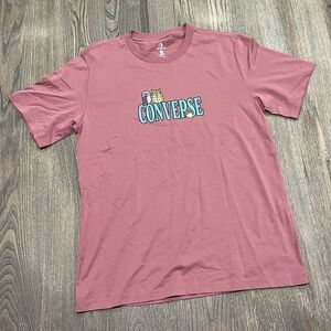 NWOT Converse Counter Climate T-Shirt Crewneck Short Sleeve Dusty Rose Medium